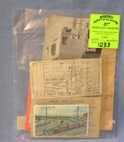 Group of vintage rail road collectibles