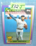 Gary Sheffield rookie baseball card