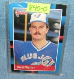 Vintage David Wells rookie baseball card