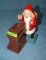 Cast iron Santa Claus mechanicalanical bank