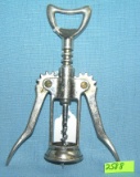 Italian made nickel silver mechanicalanical cork screw