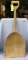 Antique one piece wooden farmers grain shovel