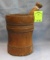 Antique wooden mortar and pestle