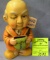 Vintage chalkware mad money bank