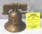 Cast iron liberty bell bank