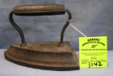 Antique cast iron clothes iron