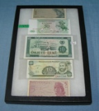 Group of vintage World currency