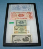 Group of vintage World currency