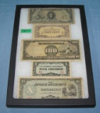 Group of vintage World currency