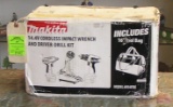 Makita cordless impact wrench & driver drill kit