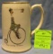 Penny Farthing bicycle advertising beer mug