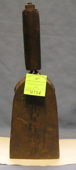 Heavy antique cast iron fire alarm bell