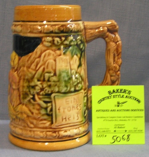 Vintage porcelain beer stein