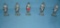 Group of Gray Iron cast iron toy soldiers