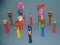 Collection of vintage PEZ candy containers