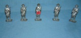 Group of Gray Iron cast iron toy soldiers