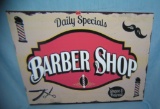 Barber shop shave and haircut advertising sign