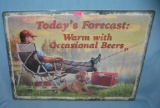 Today's Forecast Warm With Occasional Bears sign