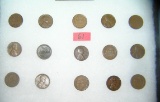 Group of early Lincoln wheat back pennies pre 1959