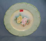 Great early hand painted floral Limoges plate