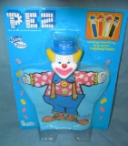 Vintage PEZ clown puppet mint on card
