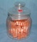 All glass country store style candy container