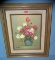 Vintage floral oil on canvas painting artist signed A. Julia