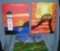 Group of 3 modern oil on canvas paintings