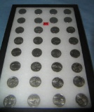 Large collection of vintage US state quarters