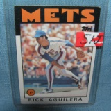 Rick Aguilera rookie baseball card