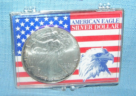 Walking Liberty silver eagle commemorative US coin