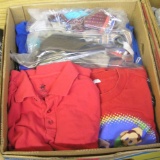 Large box of modern clothing