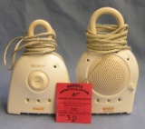 Pair of electronic baby or intruder monitors