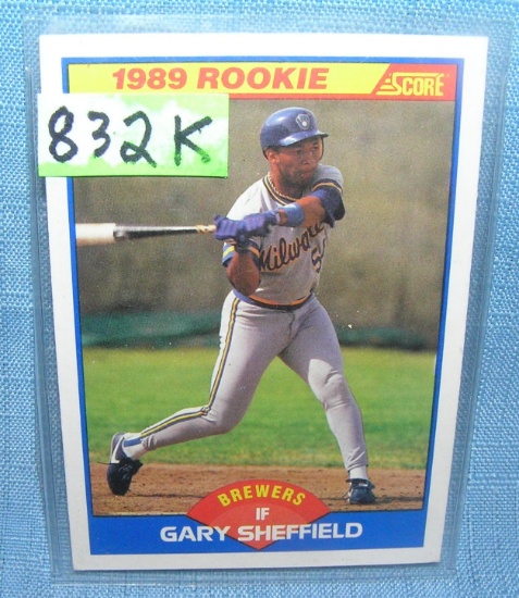 Gary Sheffield rookie baseball card