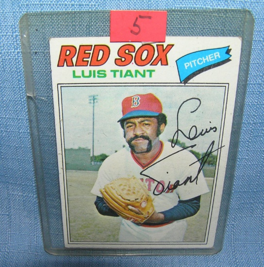 Luis Tiant all star baseball card