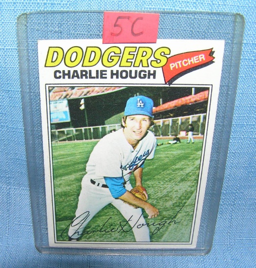 Charlie Hough all star baseball card