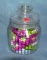 All glass country store style candy container