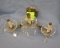 Crystal and brass wall sconce