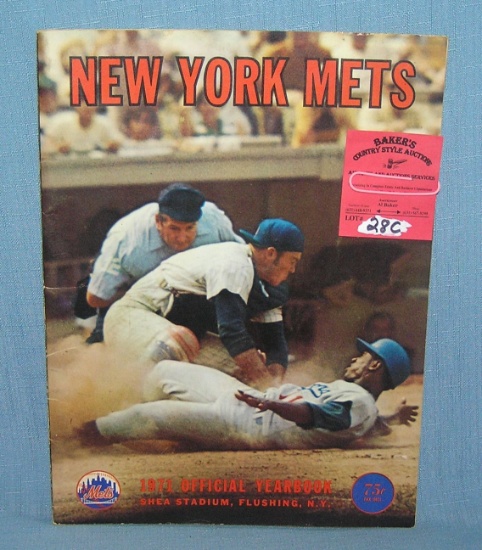 NY Mets 1971 official year book