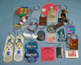 Collection of vintage key chains