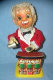 Early bartender battery operated mechanical toy