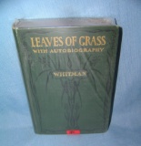 Leaves of Grass with autobiography by Walt Whitman