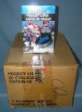 Large box of vintage hockey cards