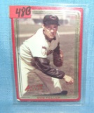 Bob Feller retro style baseball card