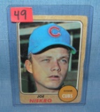 Joe Niekro 1968 Topps rookie card