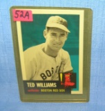 Ted Williams retro style baseball card