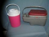 Pair of auto, beach or barbecue coolers