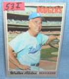 Vintage Walter Alston 1970 Topps baseball card