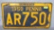 Antique 1950 Pennsylvania license plate