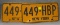 Pair of vintage NY license plates